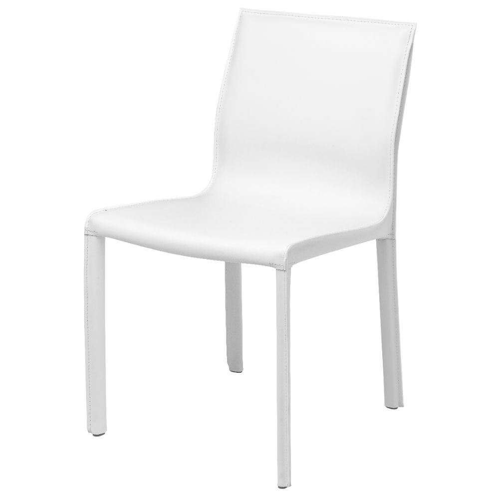 Nuevo HGAR267 COLTER DINING CHAIR in WHITE